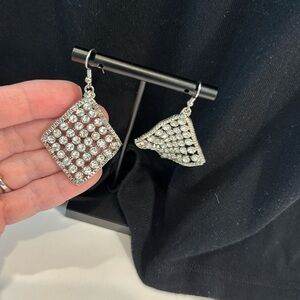 Sparkling rhinestone earrings
